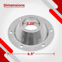 TonGass RV table base floor mount features durable chrome-plated aluminum for long-lasting use.