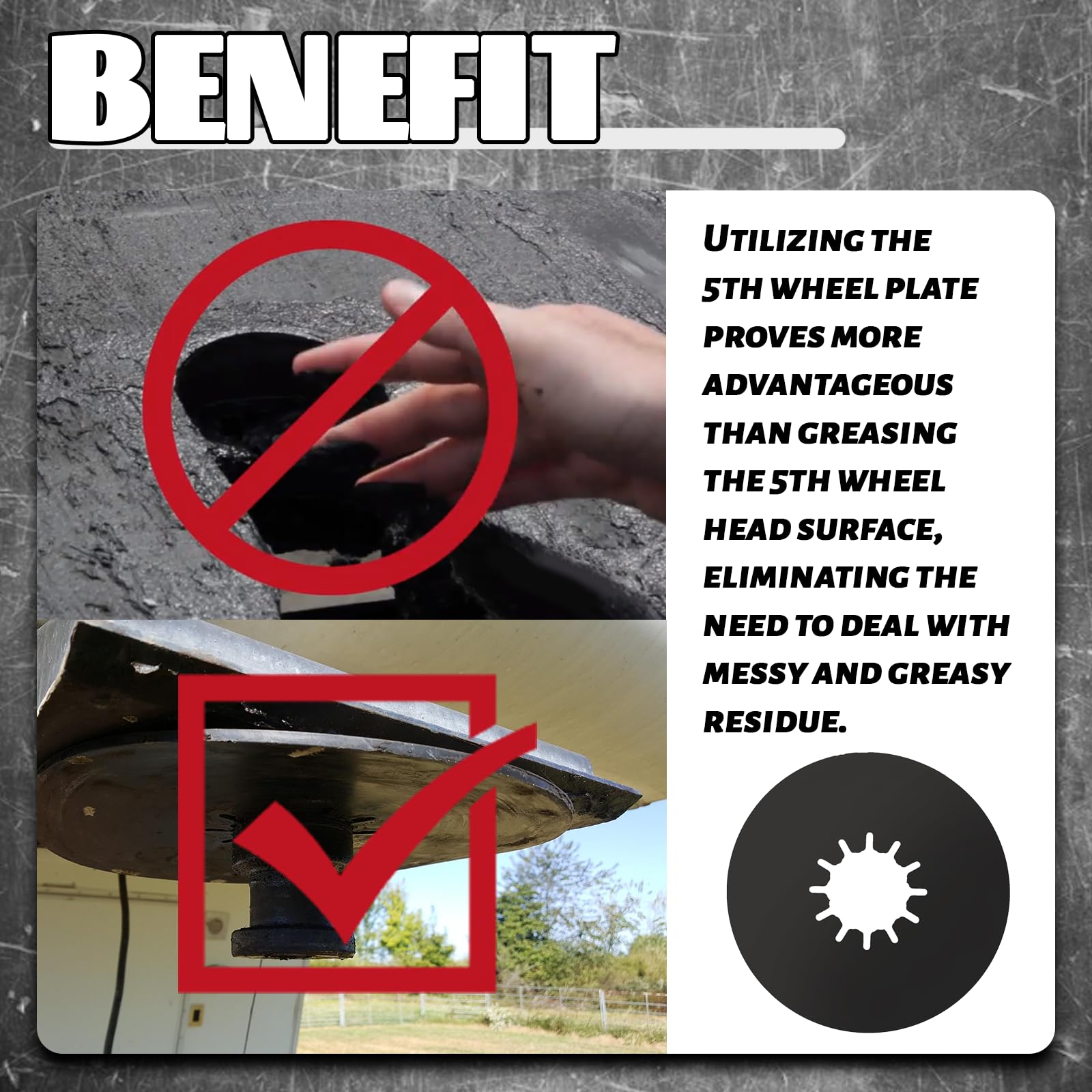 TonGass serrated-edge design allows easy press-on setup