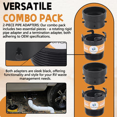 TonGass termination adapter – secure sewer hose connections.