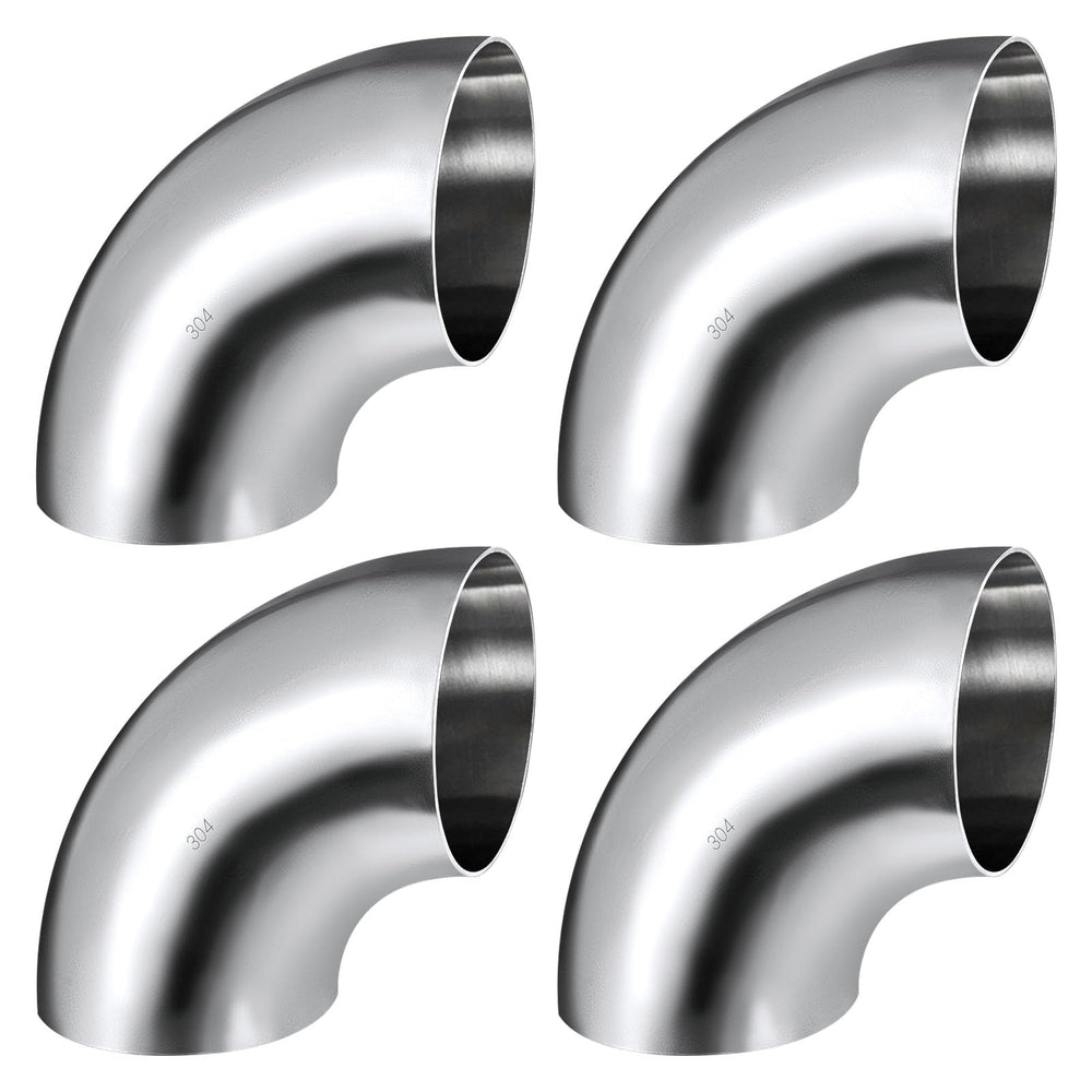 Tongze 4in 90-degree SS304 exhaust elbow for custom routing and durability