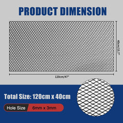 Tongze rhombus-hole grille mesh for universal bumper inserts and ventilation.