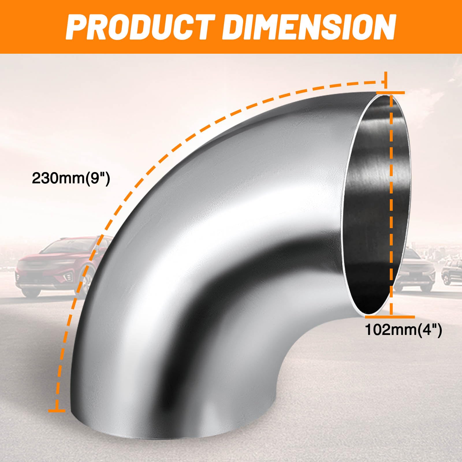Tongze DIY exhaust tube kit with four elbows for versatile modification projects