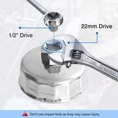 Tongze wrench fits Honda, Acura, Nissan filter housings and similar models.