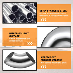 Tongze 4-inch exhaust elbow kit ideal for weld-ready splicing on cars