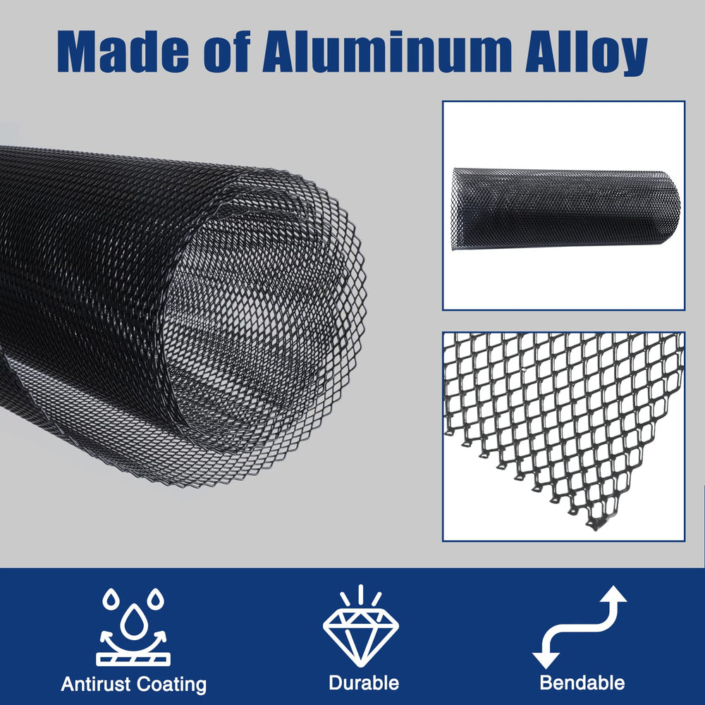 Tongze 6x3 mm rhombus mesh for engine bay openings.