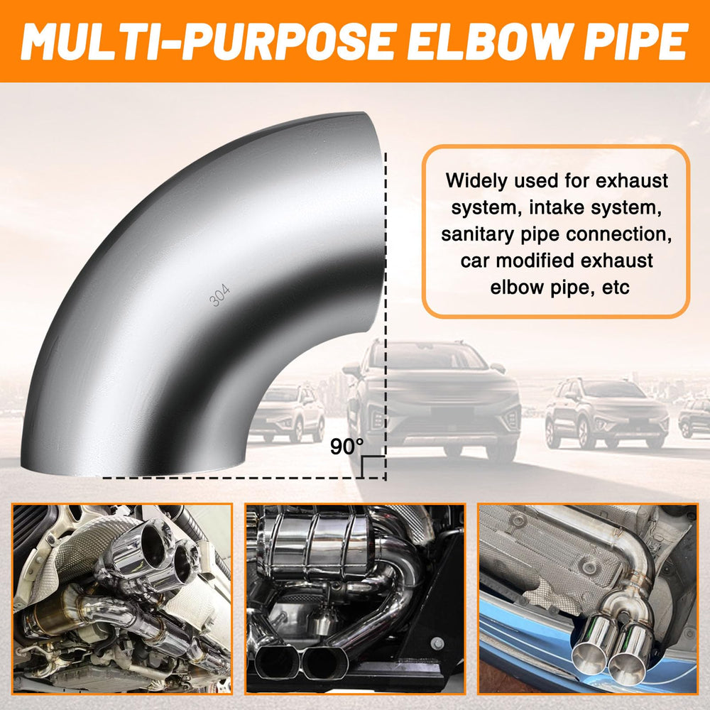 Tongze SS304 stainless steel exhaust elbow with polished finish for durable installations