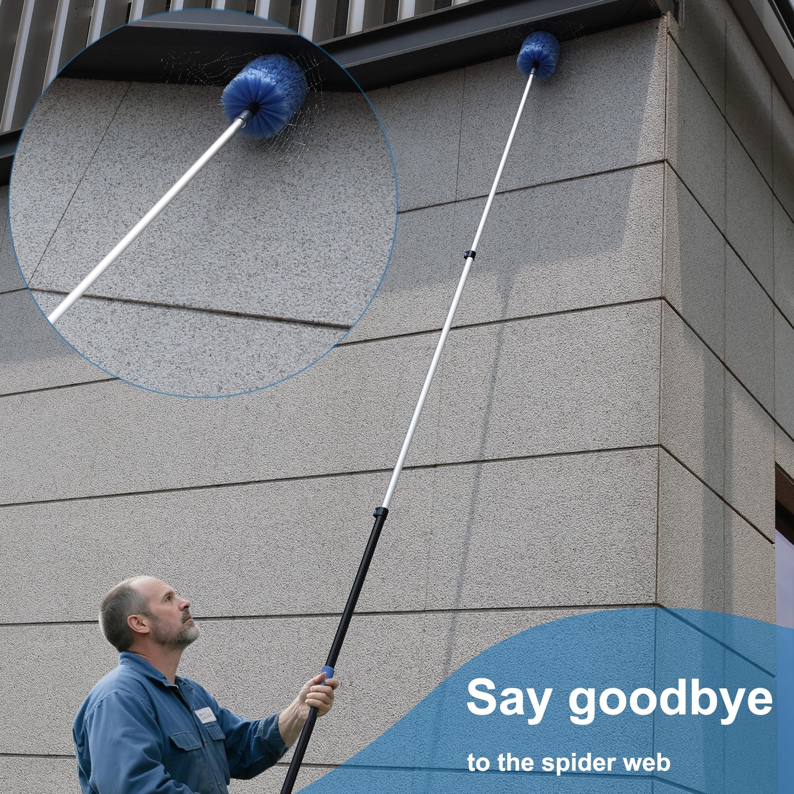 Tonmp cobweb duster washable and reusable for eco-friendly cleaning