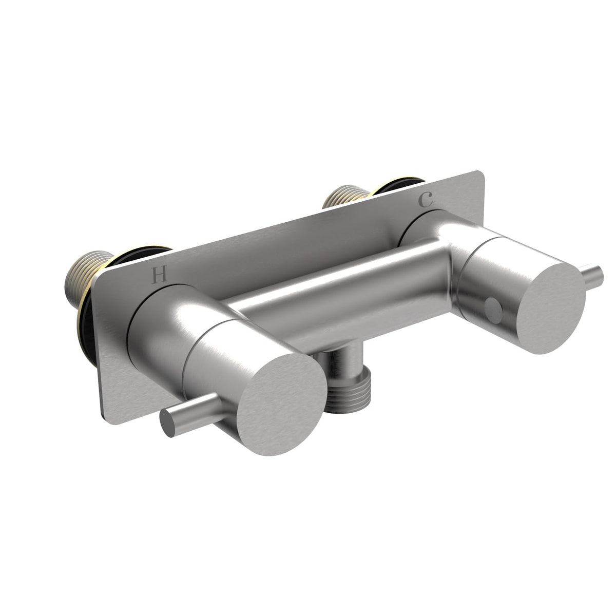TONNY all-metal RV shower faucet with brushed-nickel finish for durable, corrosion-resistant performance.