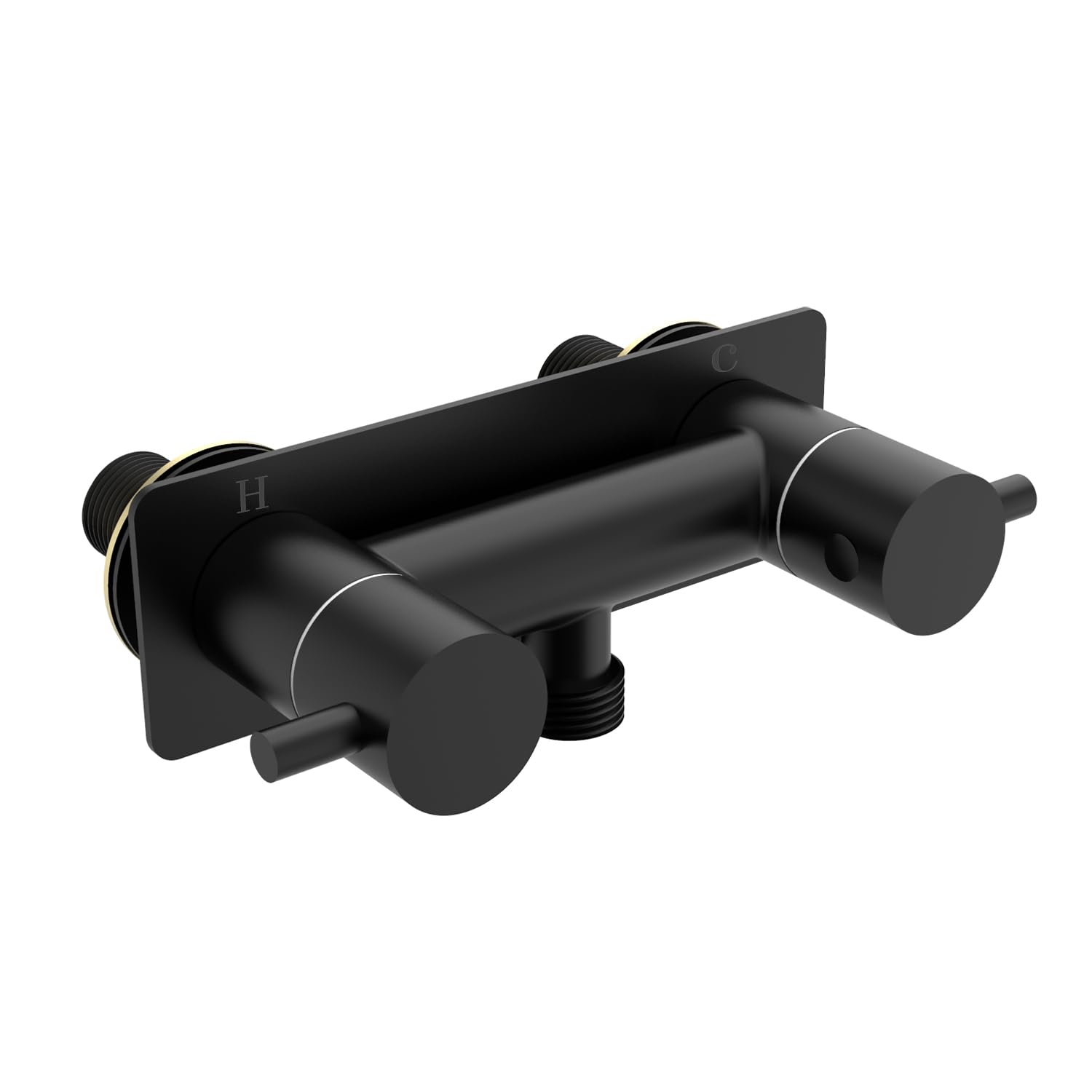 TONNY all-metal RV shower faucet in black for durable, reliable showers