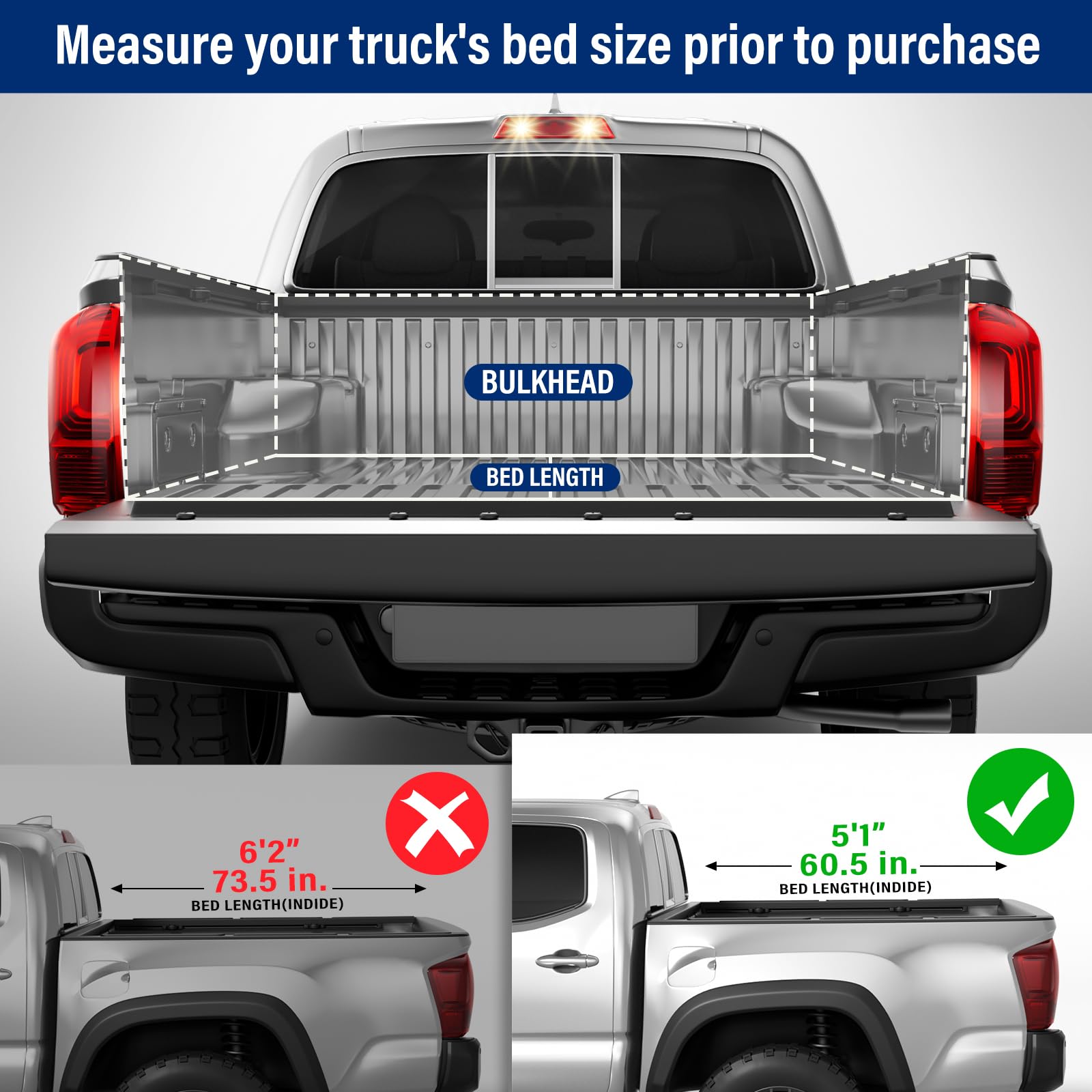 Waterproof seal area of the Tono King tonneau cover protecting the load.