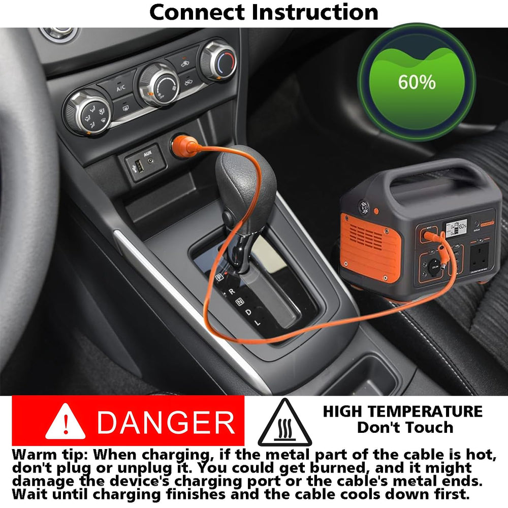 LED indicator light shows charging status at a glance.
