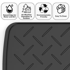 TonTool extra-large boot tray non-slip bottom stays secure on any surface