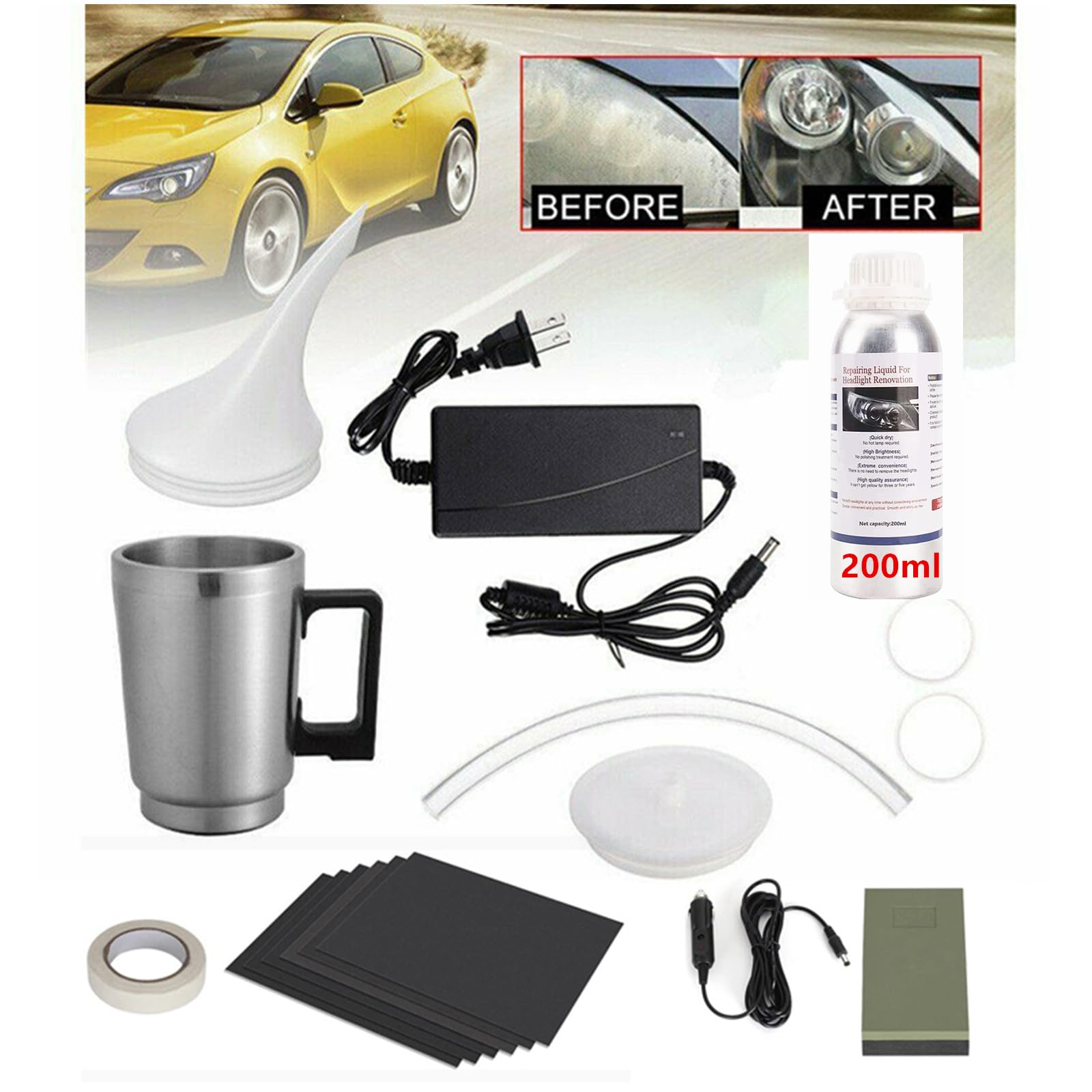 TONZACK atomizer cup heats fluid for even coating.