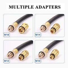 TONZACK pressure tubes with straight and angled fittings support flexible diagnostics