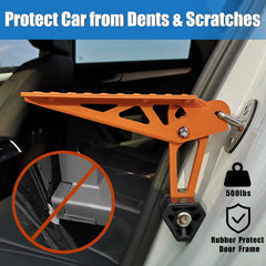 TOOENJOY door step easy-install hook-over-latch for quick setup.