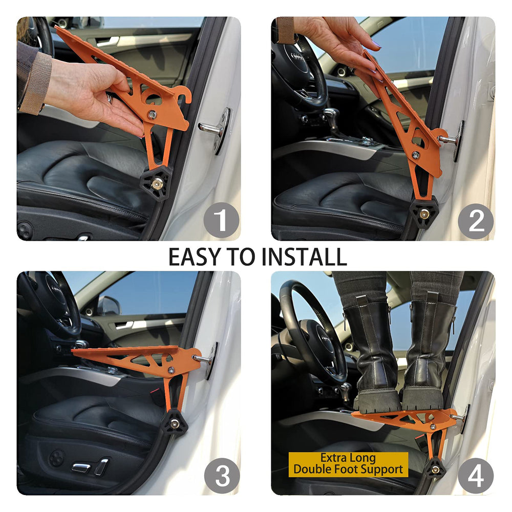 TOOENJOY door step rubber cushion protects door frames during use.