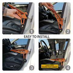 TOOENJOY door step rubber cushion protects door frames during use.
