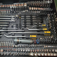ToolBox Widget magnetic socket holders secure 1/4-inch sockets in a drawer.