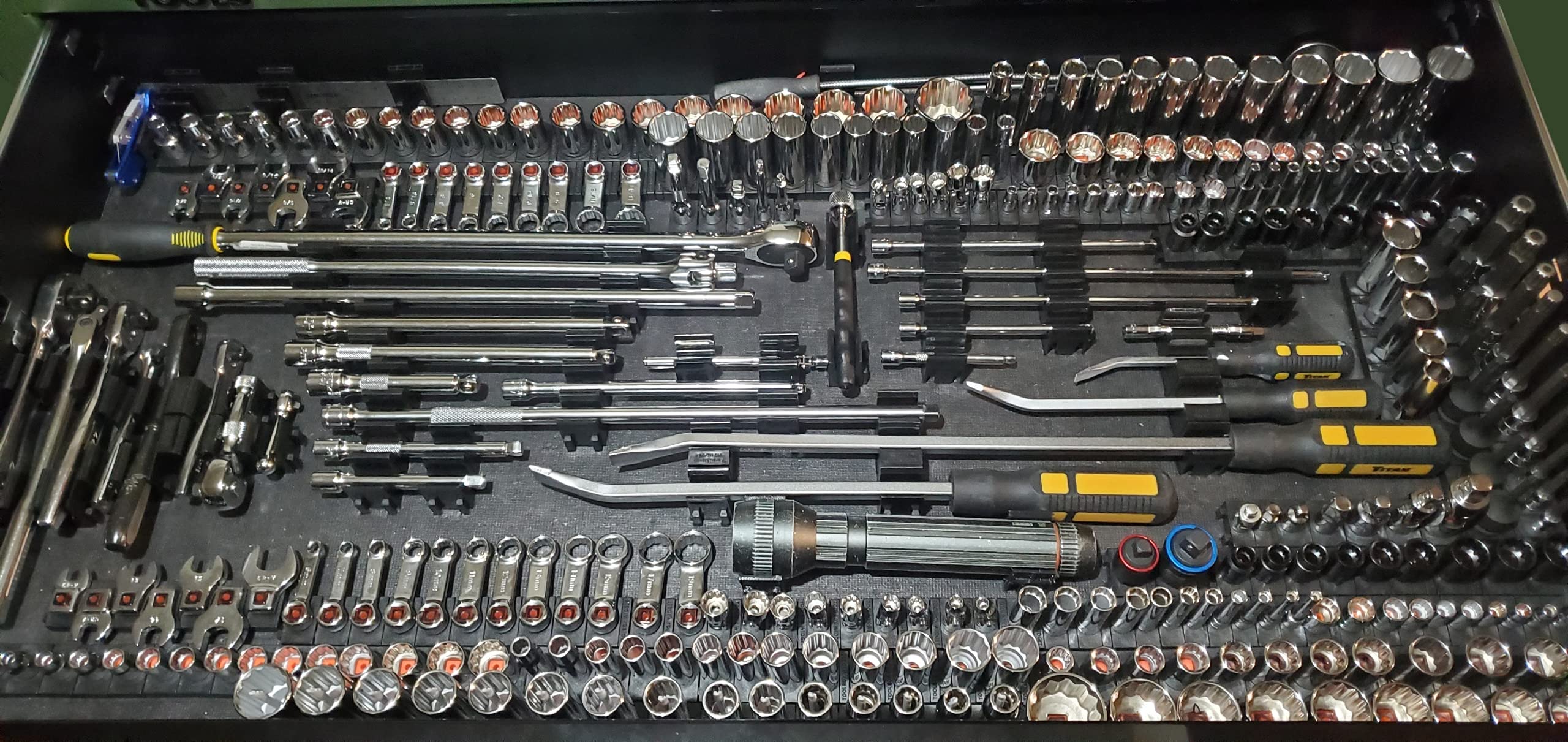 ToolBox Widget missing tool indicator helps track tools at a glance.