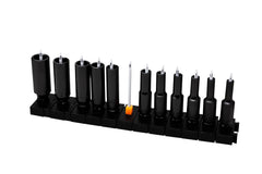 ToolBox Widget quarter-inch socket organizer in action for quick tool organization.