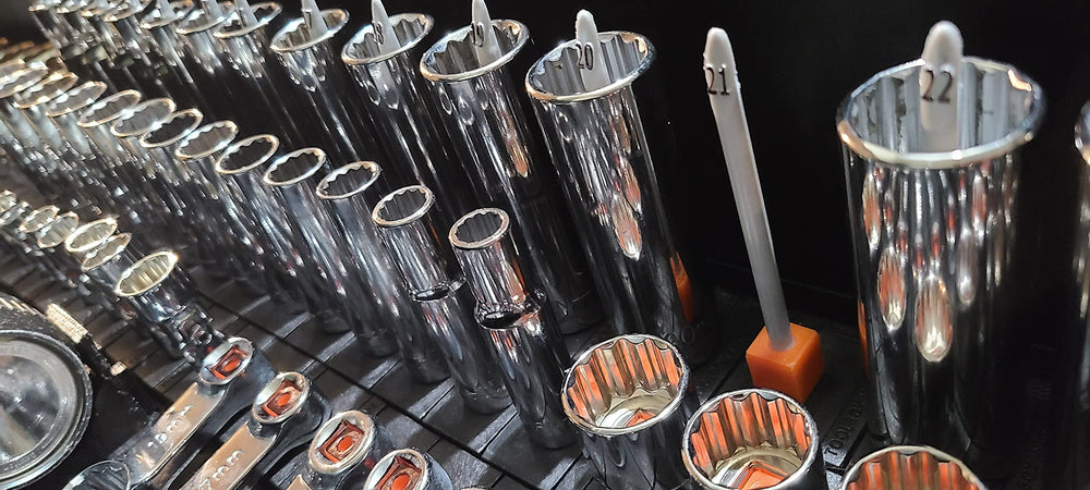 ToolBox Widget spacer and mounting system shown for adjustable spacing between modules.