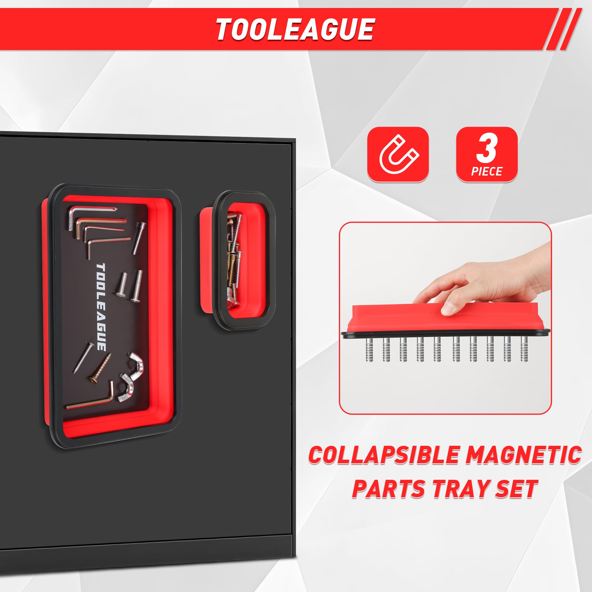 TOOLEAGUE 15lb magnetic pickup pen extended to grab items.