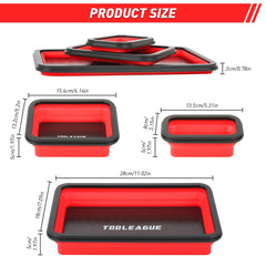 TOOLEAGUE collapsible trays, large size for washers and pins.
