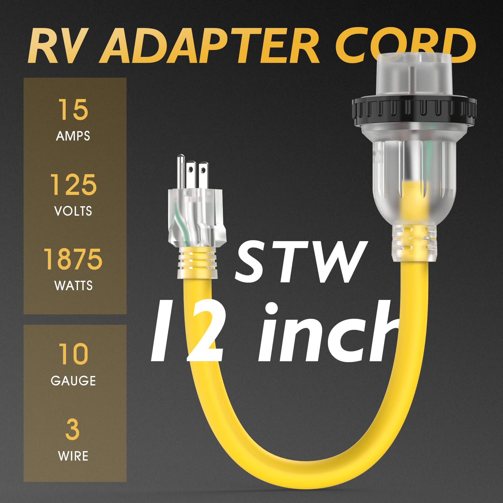 TOOLIOM L5-30R twist-lock connector ensuring a secure connection for RV power.