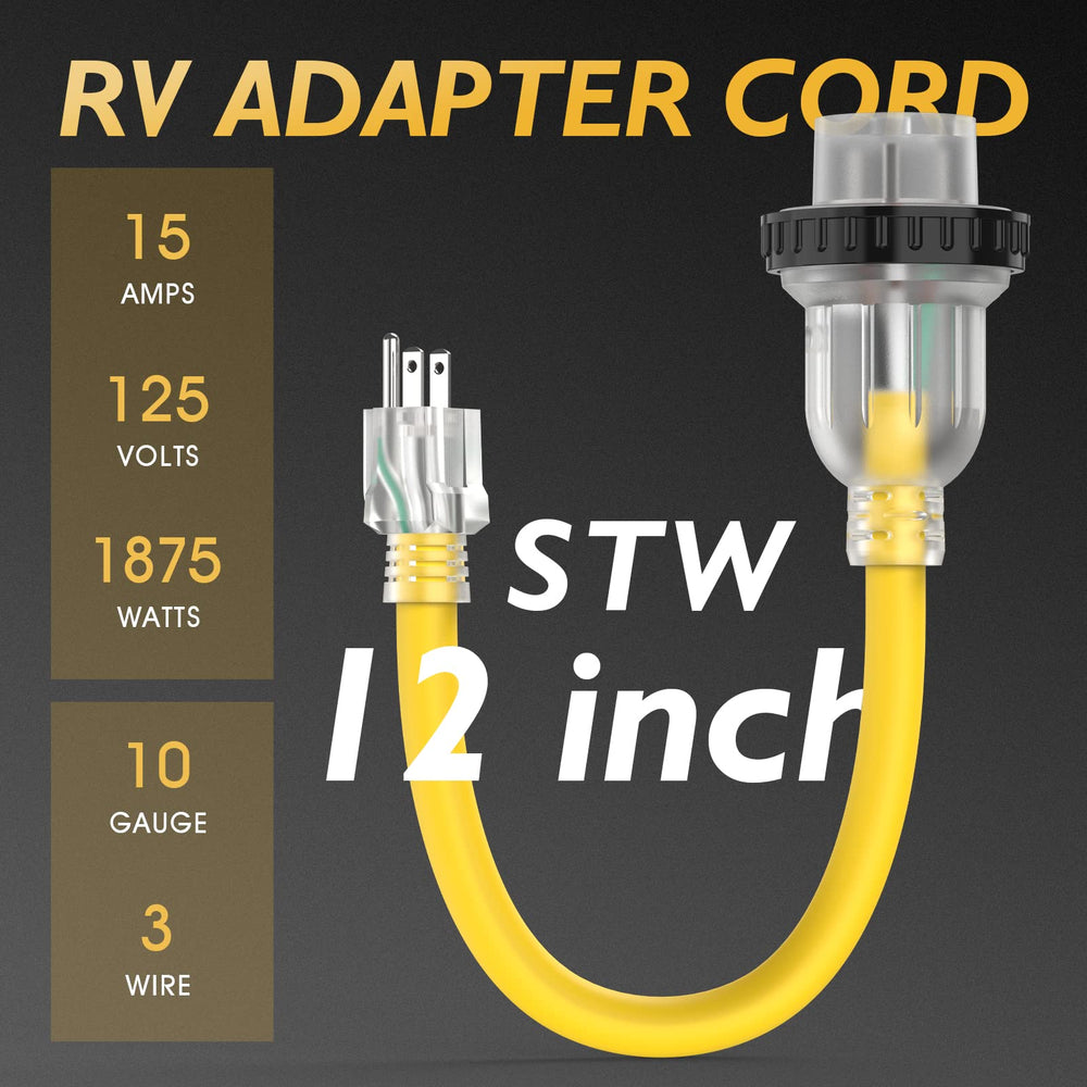 TOOLIOM L5-30R twist-lock connector ensuring a secure connection for RV power.