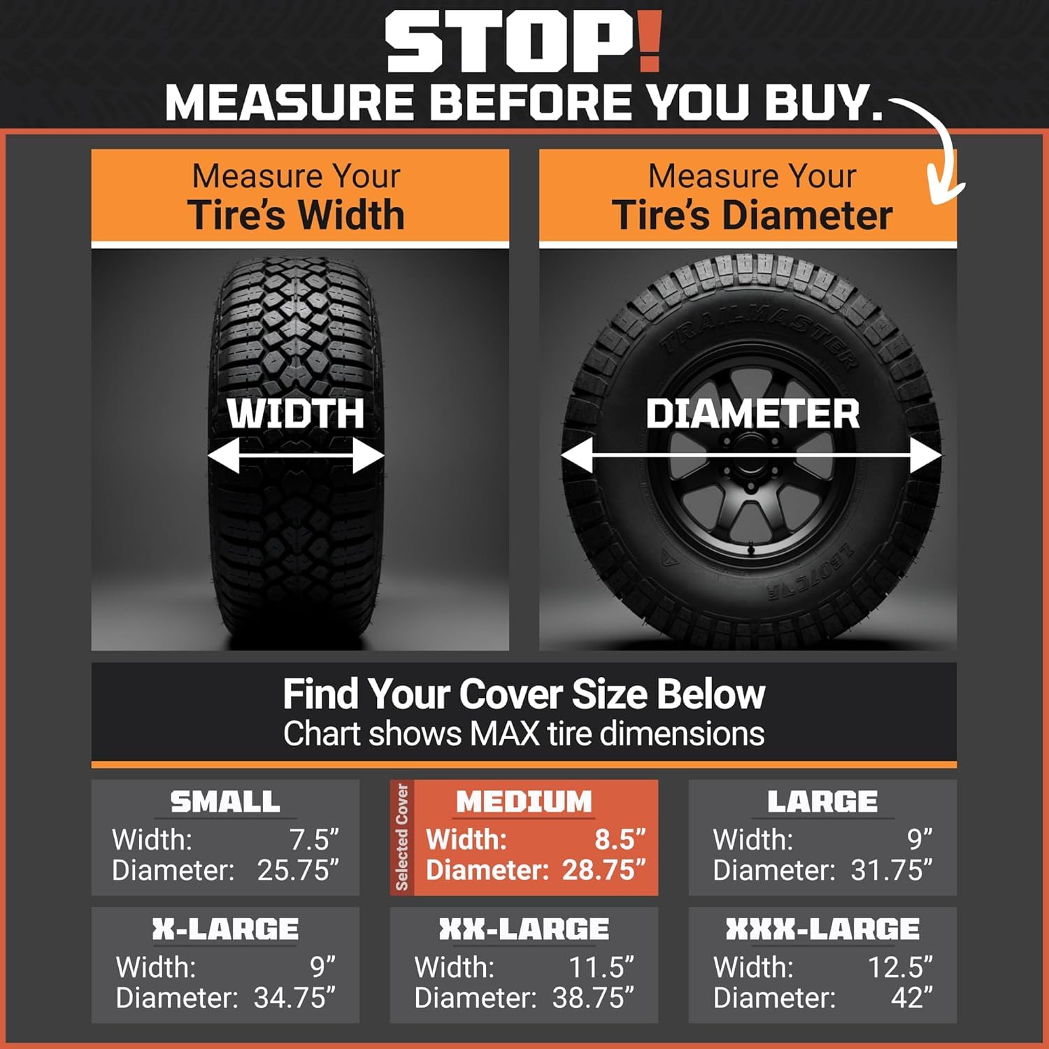 TOOLTROOPERS TIRESHIELD PRO reinforced double stitching enhances durability.