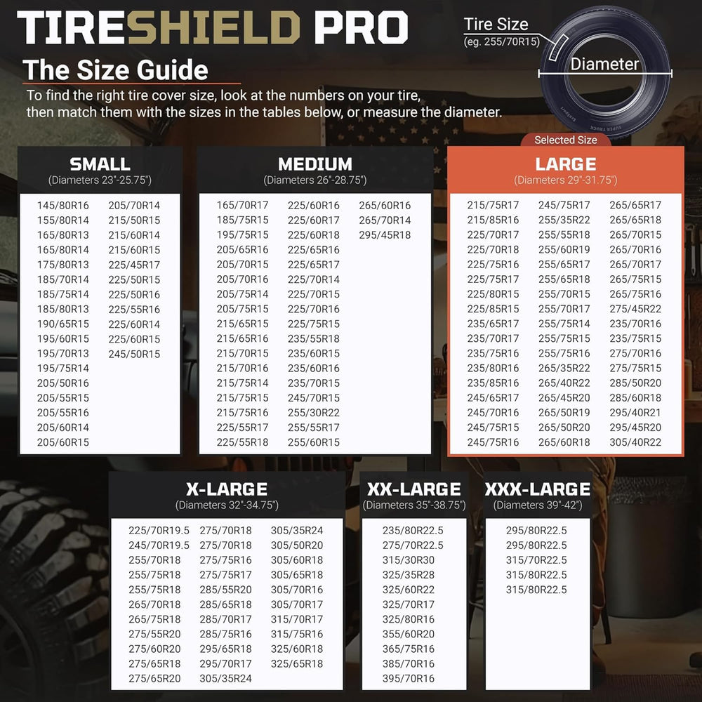 TOOLTROOPERS TIRESHIELD PRO universal-fit design for many tires