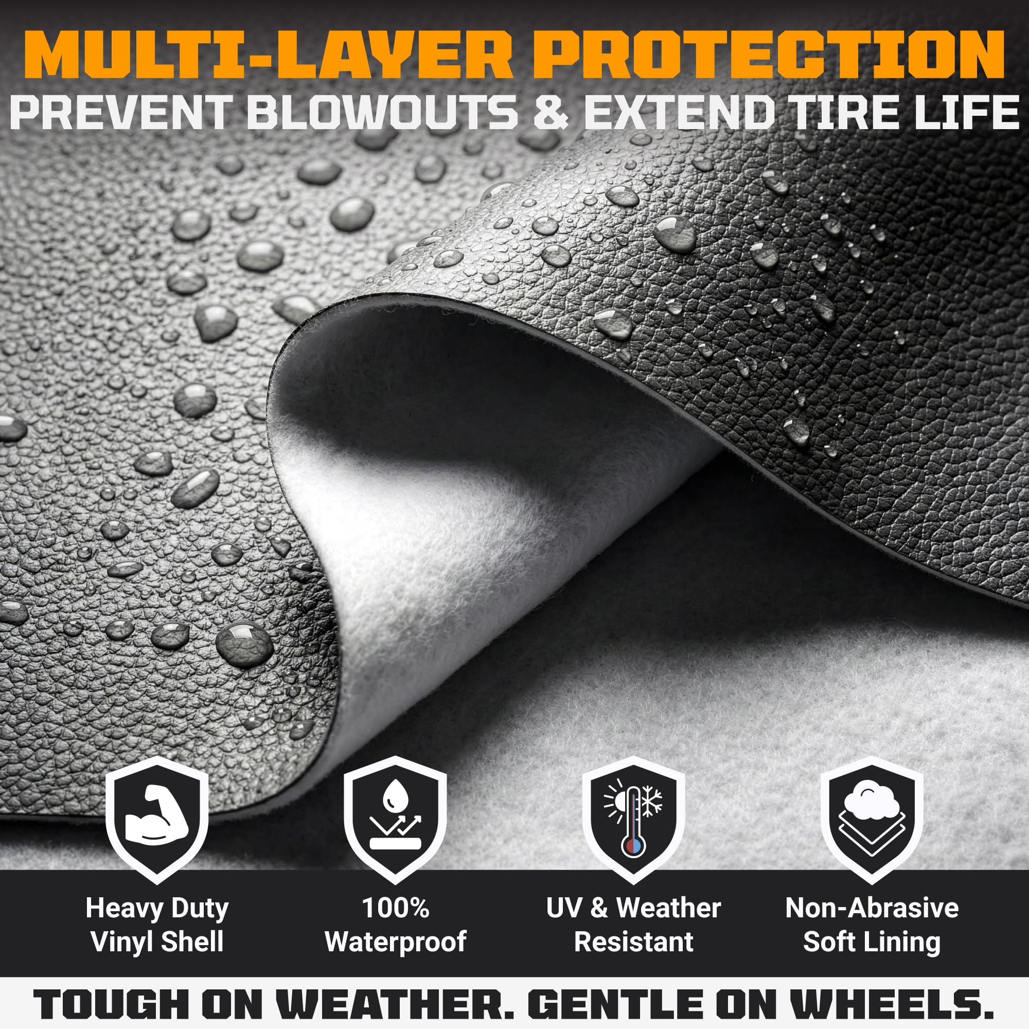 TOOLTROOPERS TIRESHIELD PRO universal fit guide highlights six size options