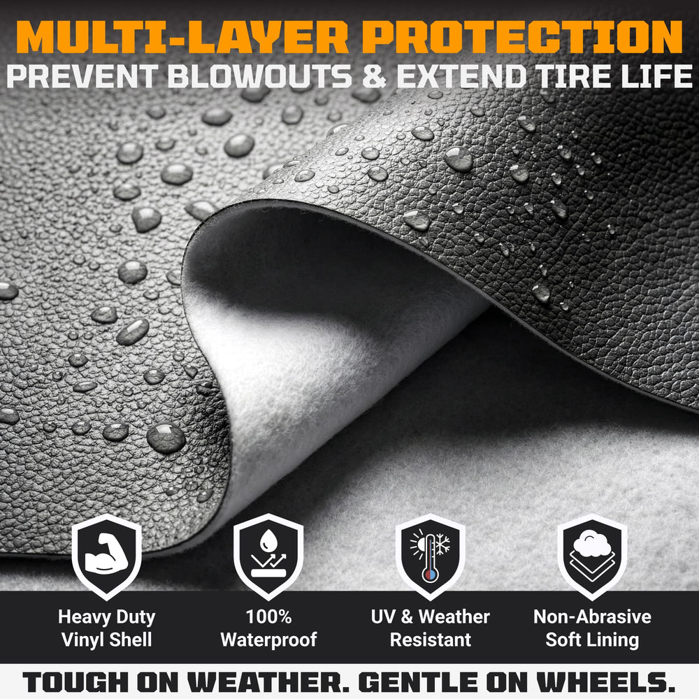 TOOLTROOPERS TIRESHIELD PRO universal fit guide highlights six size options