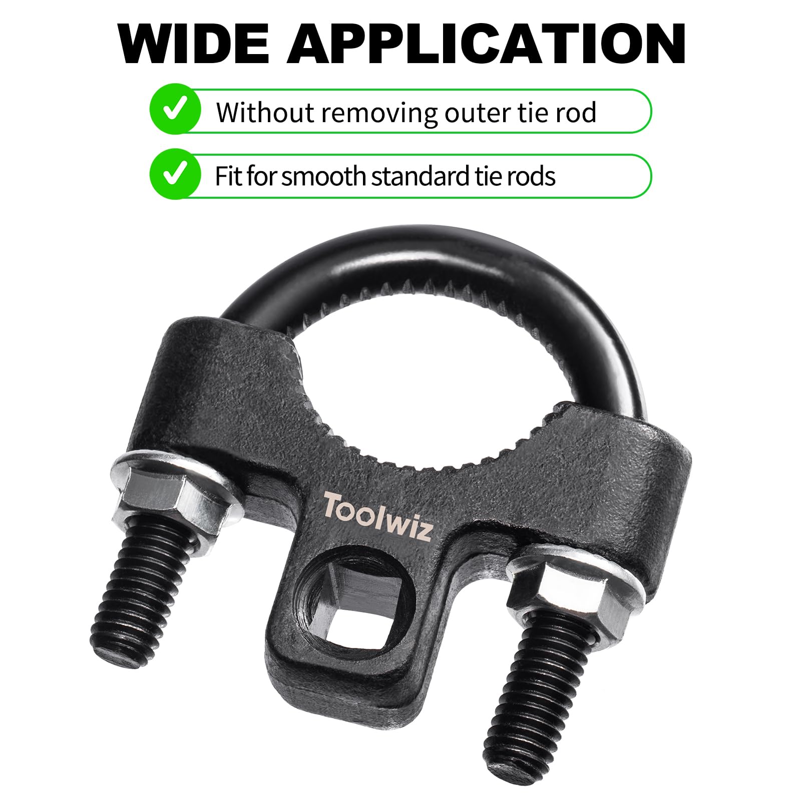 Toolwiz 27-42mm tie rod end remover in action