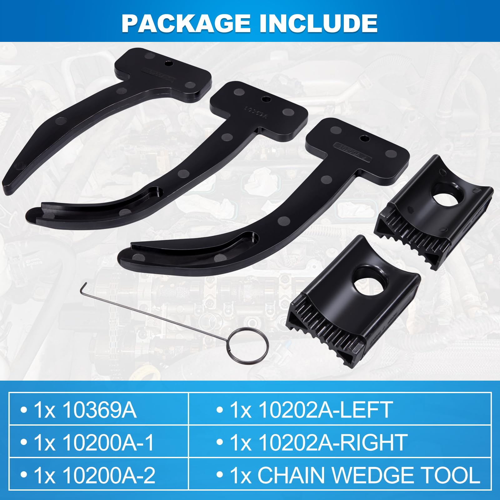 Toolwiz Chrysler 3.6L tools prepared for timing tasks