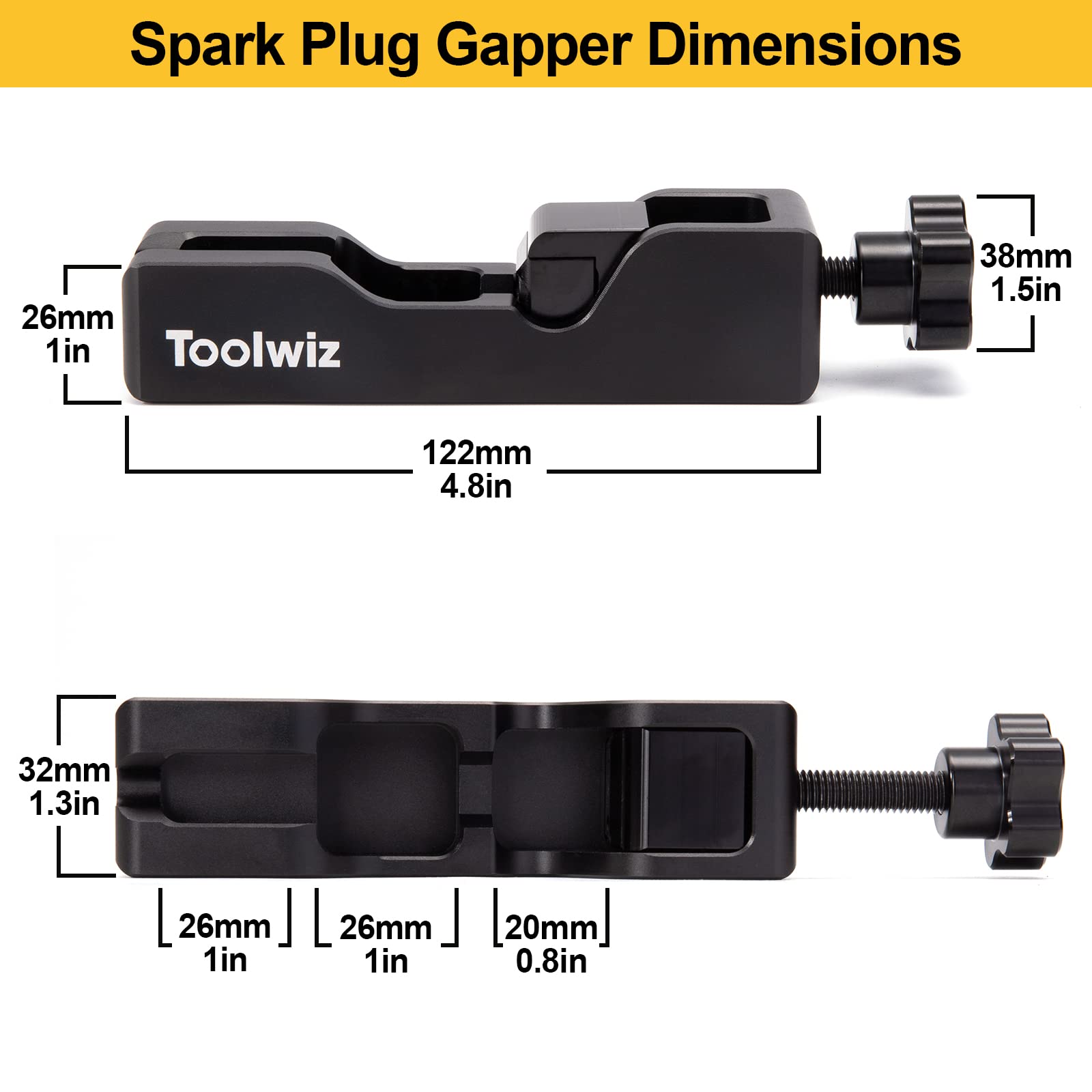 Toolwiz complete gap tool set includes gap tool and 32-blade gauge.