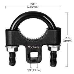 Toolwiz 1/2 inch square drive wrench engaging a tie rod