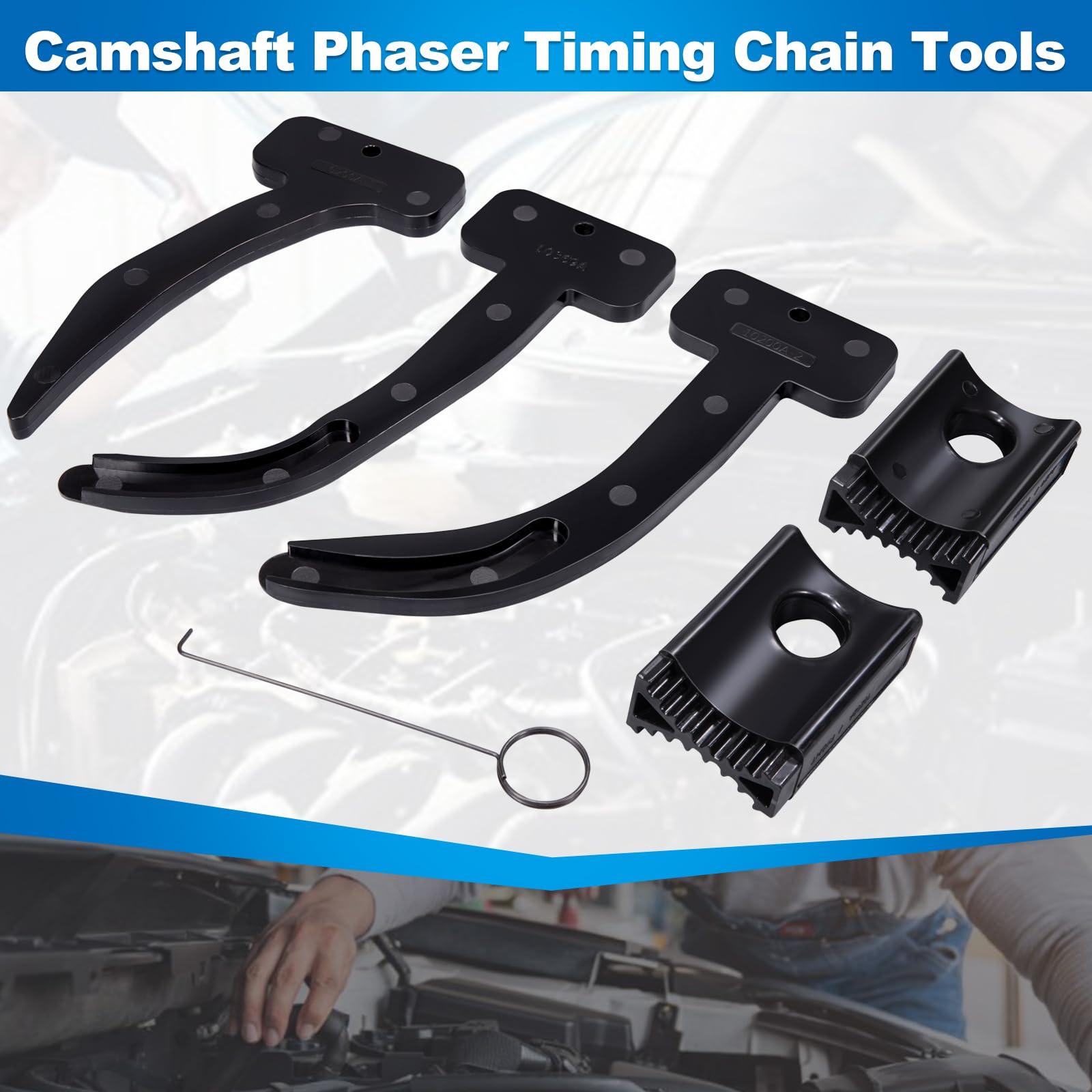 Toolwiz timing chain holders stabilizing the chain during service