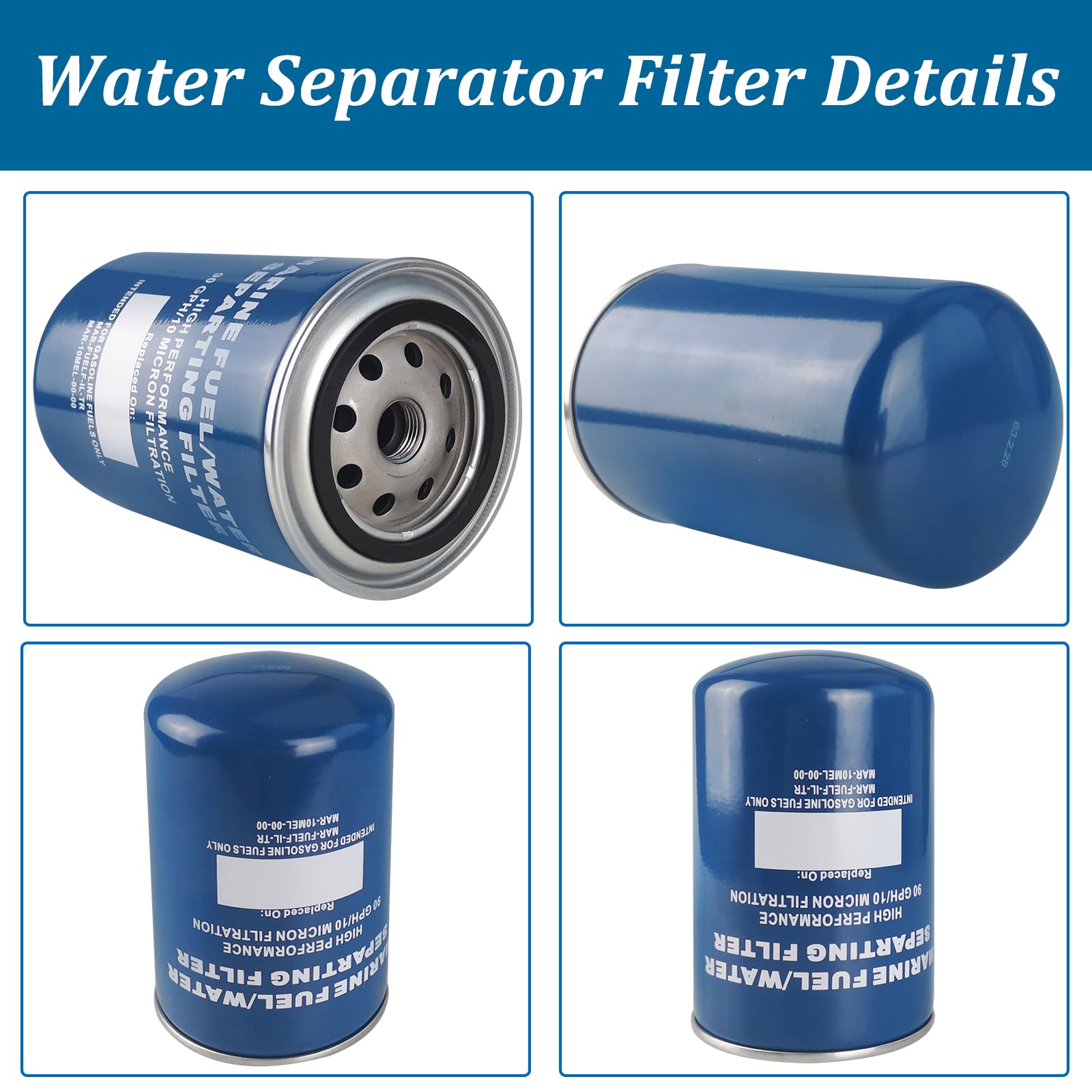 Toolyuan two-pack water separator filters for quick maintenance
