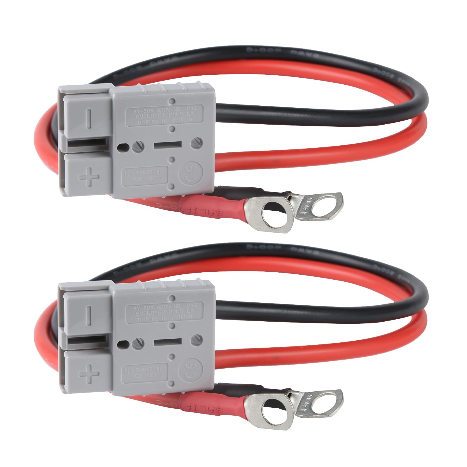 Toozoky 2-pack 8AWG cable with 50A connector for reliable charging