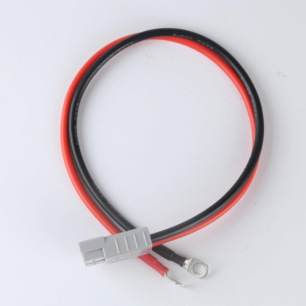 Toozoky 8AWG cable, silver-plated terminals close-up, enhanced conductivity.