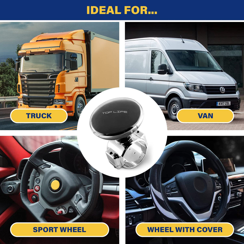 Top Life knob designed for heavy-duty wheel compatibility on large vehicles