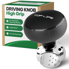 Top Life steering wheel knob silicone-coated grip enhances control and comfort