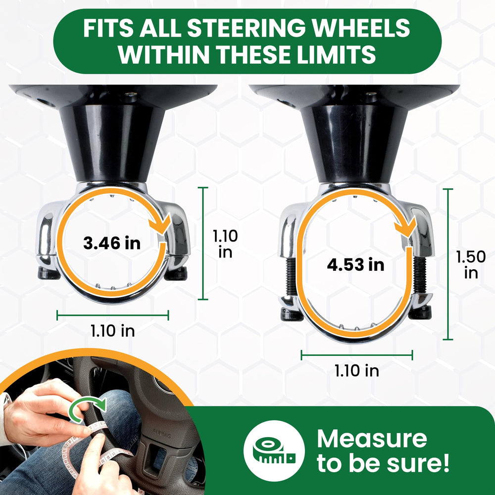Top Life steering wheel knob smooth-bearing design delivers effortless, precise rotation
