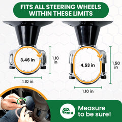 Top Life steering wheel knob smooth-bearing design delivers effortless, precise rotation