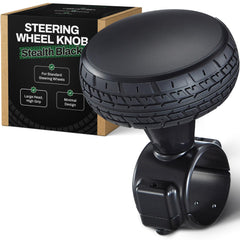 Top Life stealth black steering wheel knob edition for discreet interior integration and control