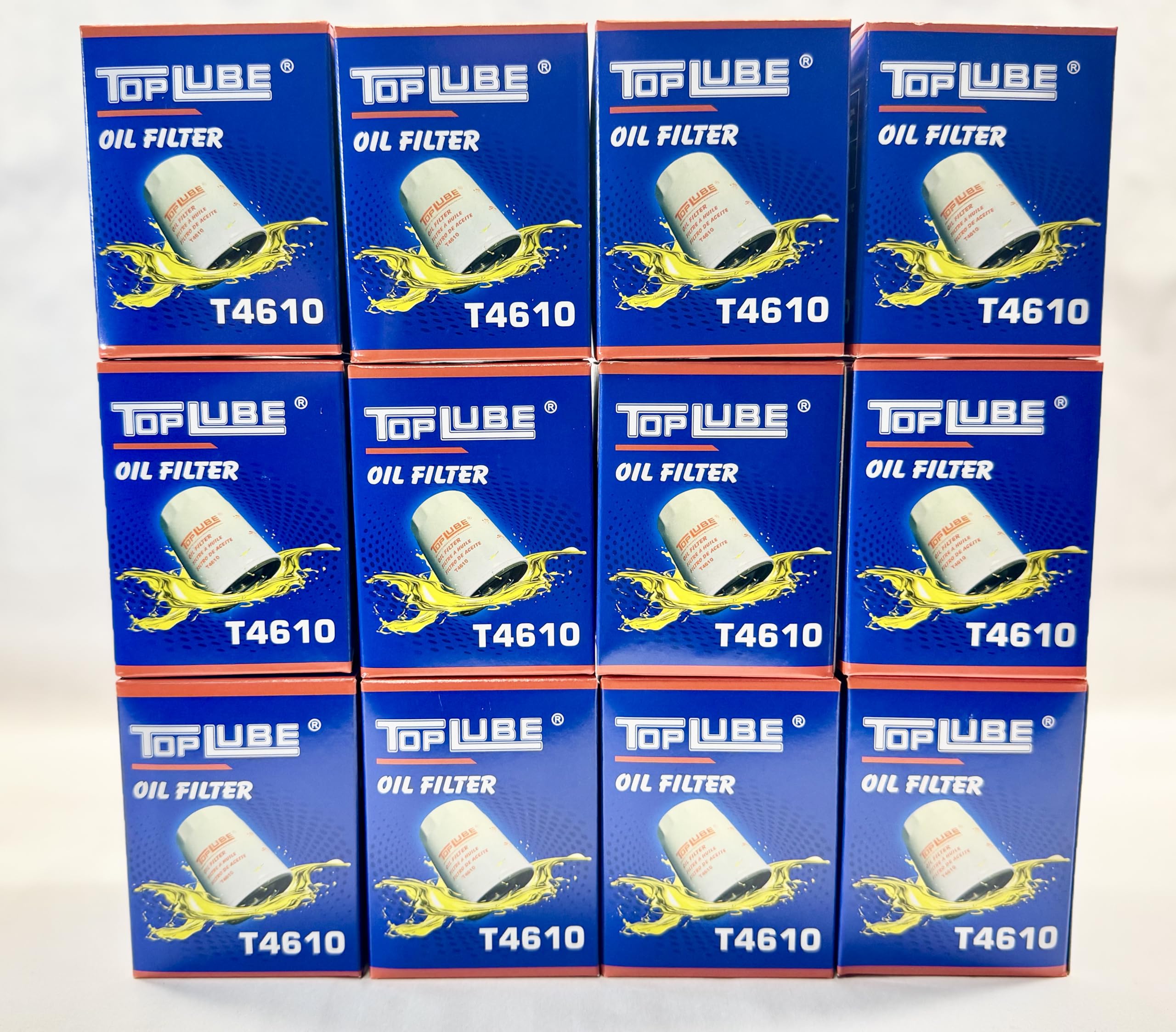Top Lube T4610 oil filter with metal housing for durable filtration.