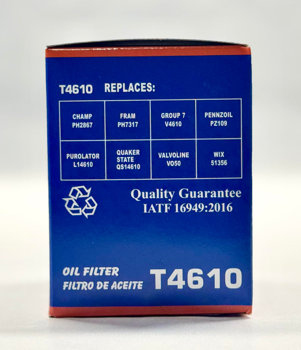 Top Lube T4610 oil filter pack ready for quick maintenance.