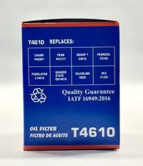 Top Lube T4610 oil filter pack ready for quick maintenance.