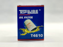 Top Lube T4610 oil filter with rubber gasket seals securely for leak prevention.